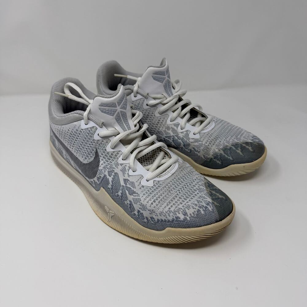 Nike Kobe Mamba Rage White Gray Basketball Shoes - M 8.5